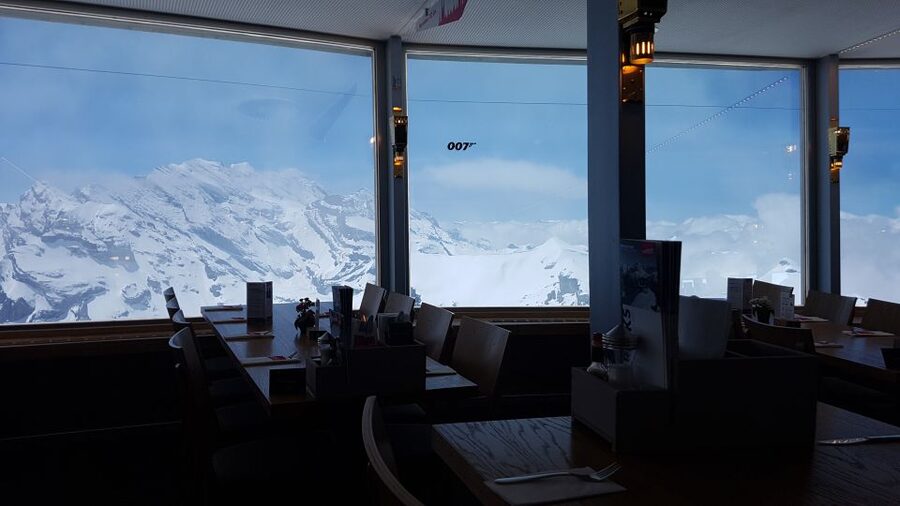 007 Elegance: Private Tour to Schilthorn from Interlaken - Piz Gloria: rotating restaurant and Bond World 007 in one place