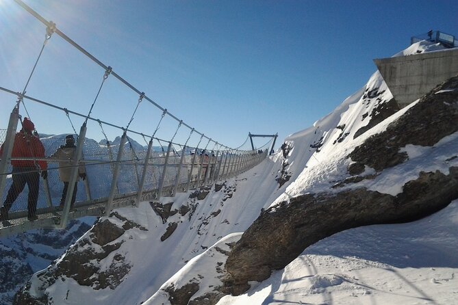 Alpine Majesty:Exclusive Private Tour to Mount Titlis from Luzern - Titlis Cliff Walk: thrilling suspension bridge time, with a safety reality check