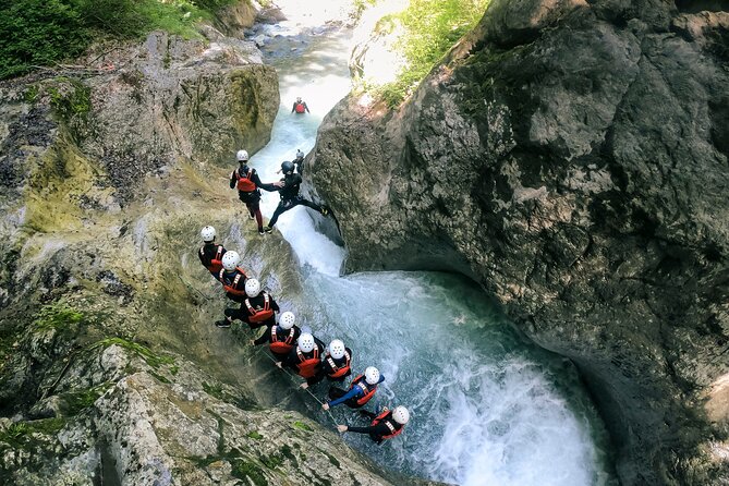 Canyoning in Interlaken from Zurich - Cold water reality check, and how the safety kit helps