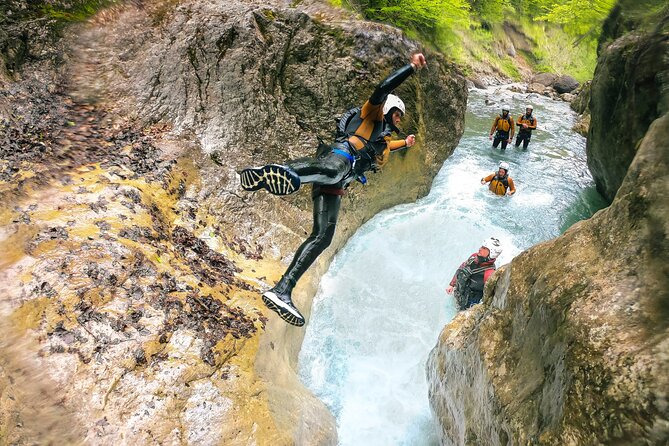 Canyoning Interlaken with OUTDOOR - Jumps, plunge pools, chutes, and rock ledges