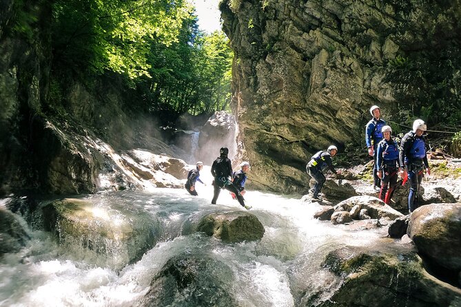 Canyoning Interlaken with OUTDOOR - The second canyon section and the final slide into calm water