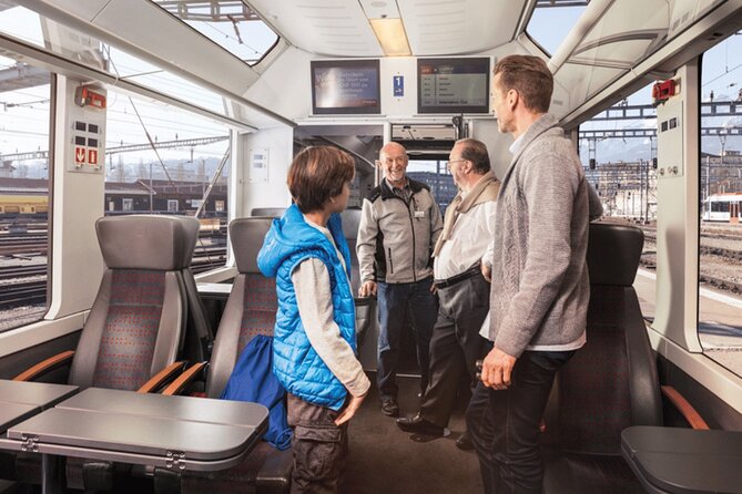 Exclusive Panoramic Train Journey though the Heart of Swiss - The Return to Zurich: Private Comfort and Bernese Oberland Views