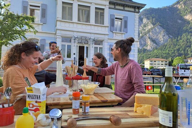 Fondue Cooking Class and Cheese Workshop in Switzerland - Fondue garden games and the social feel in a group of 12