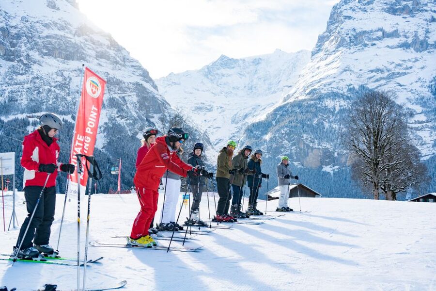 From Interlaken: 8-Hour Skiing in Grindelwald for Beginner's - Meet at Outdoor Interlaken Base and get geared up right