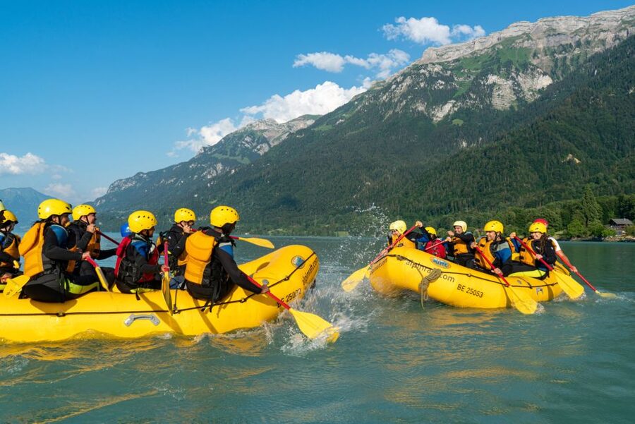 From Interlaken: Family Rafting - Outdoor Base Wilderswil: Where You Check In and Get Ready