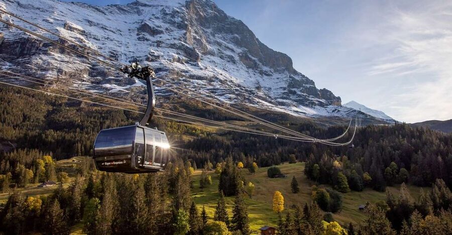 From Lucerne: Day Trip to Jungfraujoch – Top of Europe - Grindelwald Terminal to Eiger Glacier: gondola views and a guided step-in