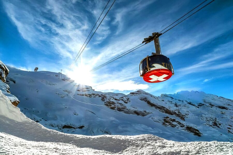 From Lucerne: Mount Titlis Half-Day Tour with Ice Flyer - The glacier cave and Cliff Walk: walking on the dramatic side of ice