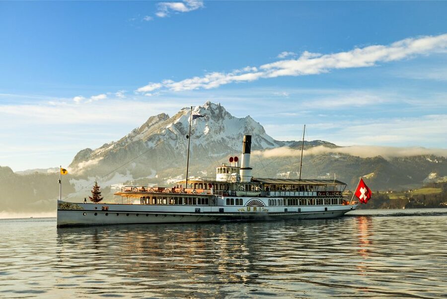 From Lucerne: Mt. Pilatus Gondola, Cable Car, and Boat Trip - Fräkmüntegg and the switch to the aerial cableway Dragon Ride