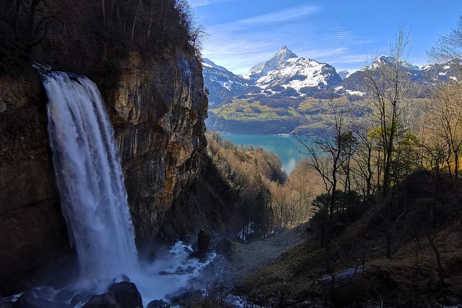 From Zurich: Breathtaking waterfall and lakes private tour - Walensee from above and below, plus the Weesen viewpoint break