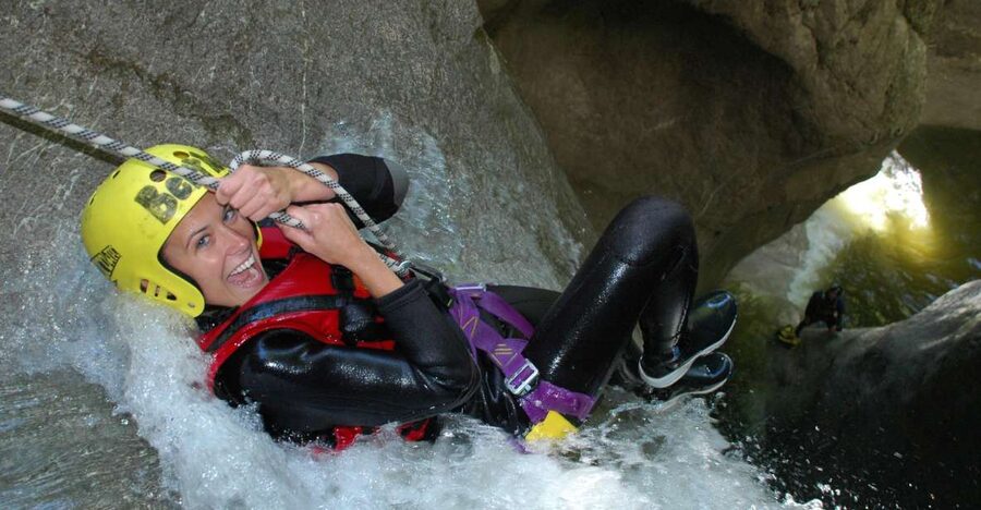 From Zurich: Canyoning in Interlaken - Gear briefing and changing rooms, where safety meets reality