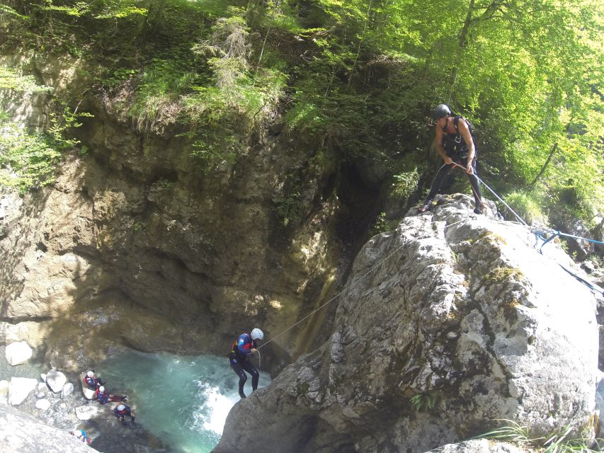 From Zurich: Canyoning in Interlaken - The canyoning run, waterfall jumps, rappels, and rockslides