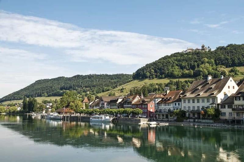 From Zurich: Stein am Rhein and Rhine Falls - Schloss Laufen and Rhine Falls: the lift that changes everything