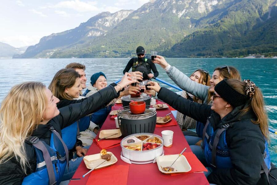 Interlaken: Chocolate Fondue Float - Views of the Bernese Oberland without the hiking plan