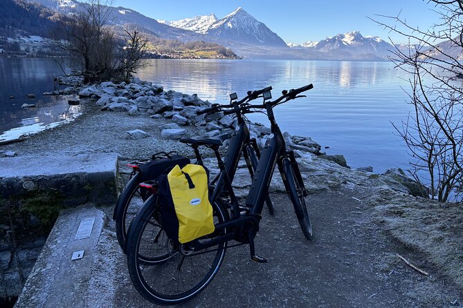 Interlaken Valley Winter E-Bike Tour: Rivers, Lakes & Castles - Passing Bönigen: a lakeside village you glide by, not just drive past