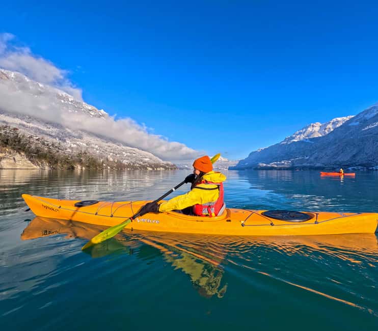 Interlaken: Winter Kayak Tour on Lake Brienz - Gear that changes the whole day: dry suits, boots, and what to wear under them