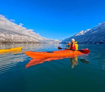 Winter Kayak Tour on Lake Brienz