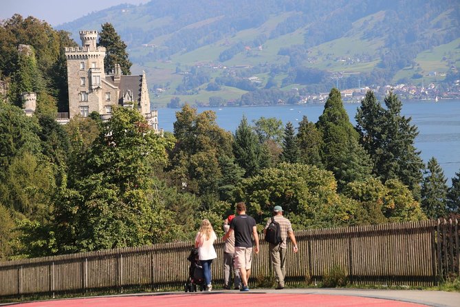 Lucerne Lakeside and Villas Private Walking Tour - The Meggen Start: St Charles Hall and Rolf Brem’s Statues