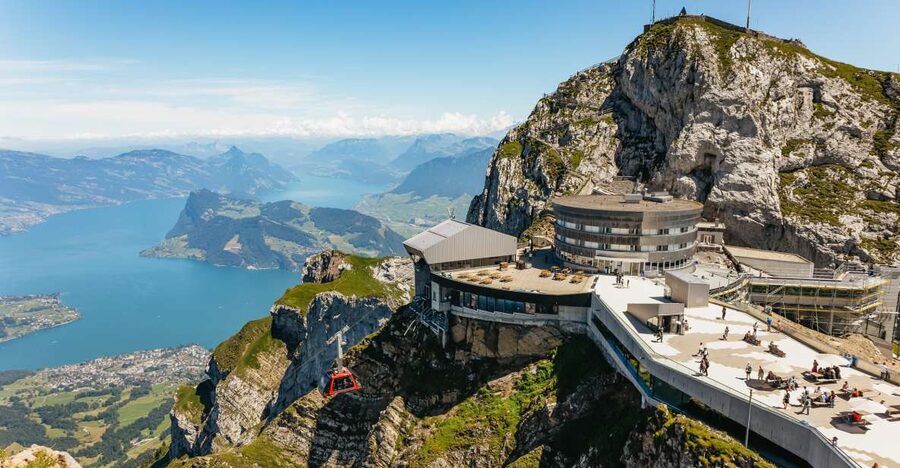 Lucerne: Mt. Pilatus Cable Car, Cogwheel Train & Lake Cruise - Kriens to Fräkmüntegg: the Dragon Ride cable car start