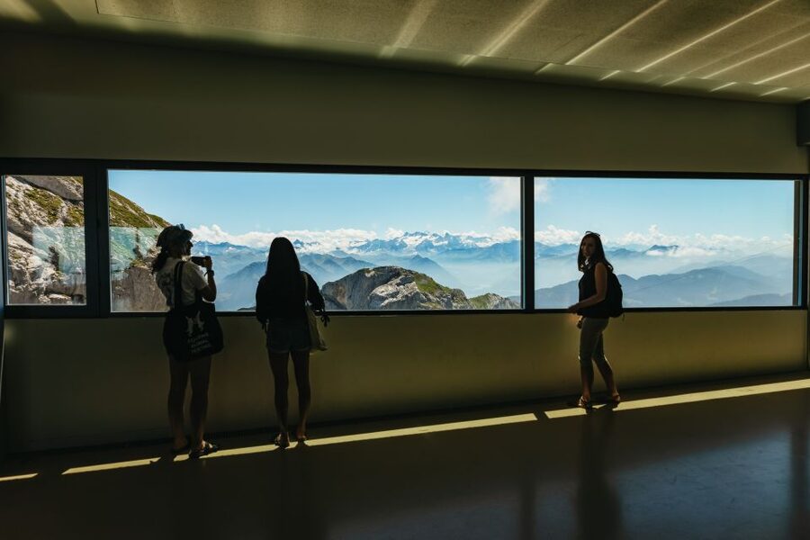 Lucerne: Mt. Pilatus Cable Car, Cogwheel Train & Lake Cruise - Down the mountain on the world’s steepest cogwheel railway
