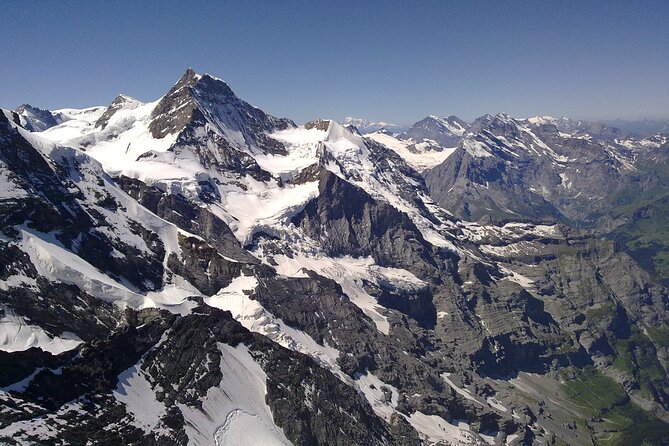 Matterhorn helicopter tour - longest scenic flight from Bern over the Swiss Alps - Stop 3: a close look at the largest glacier in the heart of Switzerland