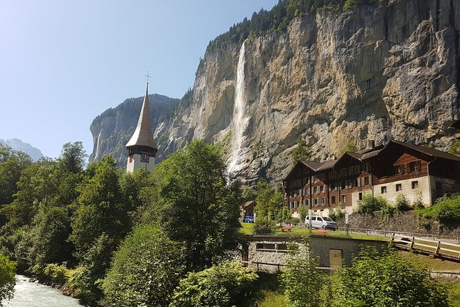 Mountain Majesty: Small Group Tour to Lauterbrunnen and Mürren - Lauterbrunnen: a valley village, a church photo stop, and a quick waterfall fix