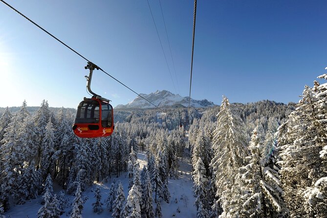 Mt. Pilatus Gondola and Aerial Cableway Ticket from Kriens - Ride 2: Dragon Ride to Pilatus Kulm at 2,132 meters