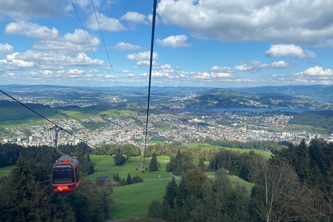 Mt Pilatus Peak and Lake Lucerne Cruise Small Group from Lucerne - Cogwheel descent to Alpnachstad and the steep rack railway views