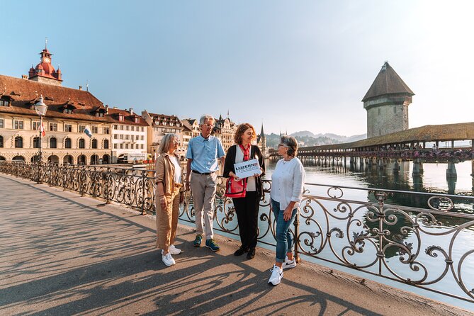 Official Guided City Tour of Lucerne - Chapel Bridge: the first wow spot, plus the best kind of story