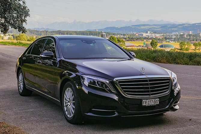 Private transfer from Lauterbrunnen to Zurich Airport - Inside the vehicle: air-conditioning, WiFi, and comfort for up to 3