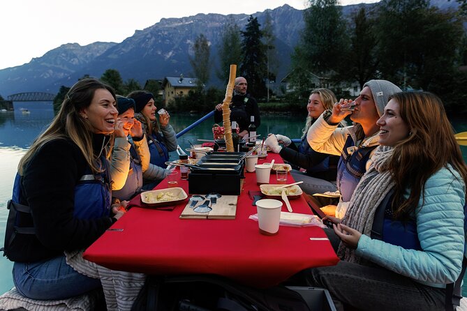 Raclette Rafting in Interlaken - Raclette, wine, and warm tea, the core of the value