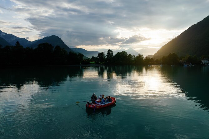 Raclette Rafting in Interlaken - Views at dusk: what you can realistically expect