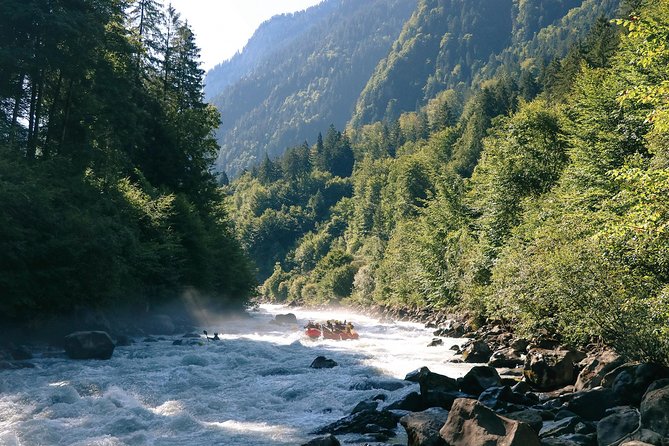 River Rafting Lütschine in Bernese Oberland - Back at base camp: showers, coffee or beer, and photo add-ons
