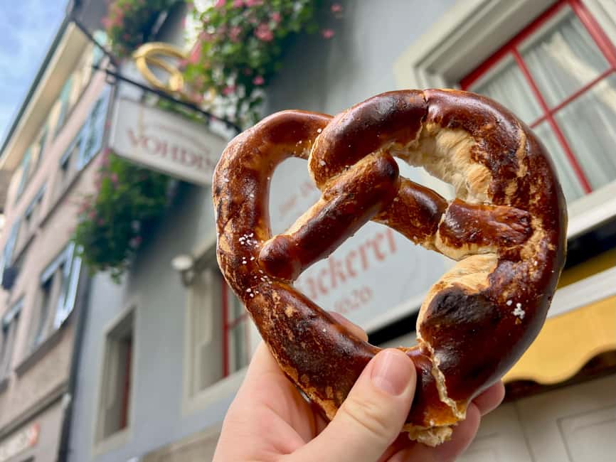 Secret Food Tours in Zurich - Rösti and creamy meat stew, paired with Zurich Riesling