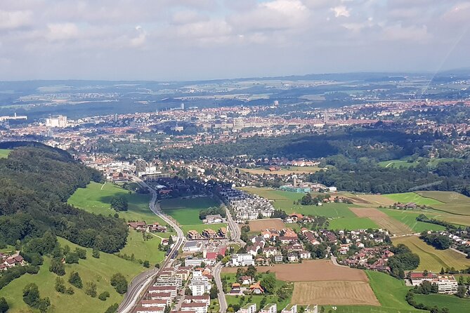 Swiss Capital city helicopter sightseeing tour - the ideal flight to see Berne - Paul Klee Center from above: architecture you can actually spot