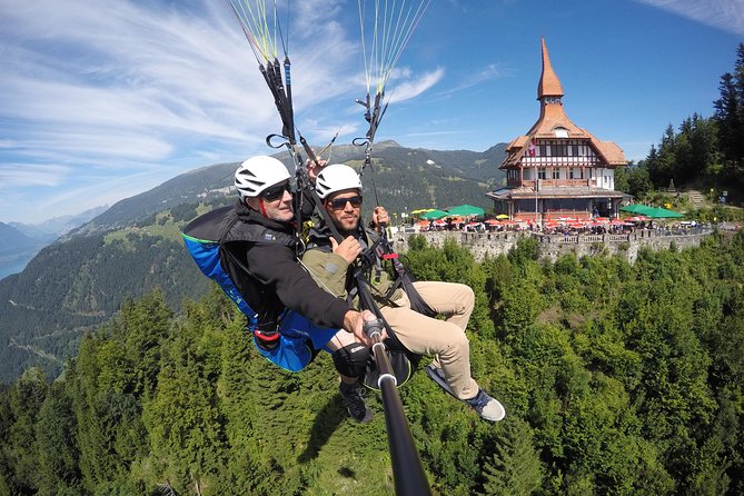 Tandem Paragliding Experience from Interlaken - Landing back in Interlaken, plus the Hohematte Park payoff