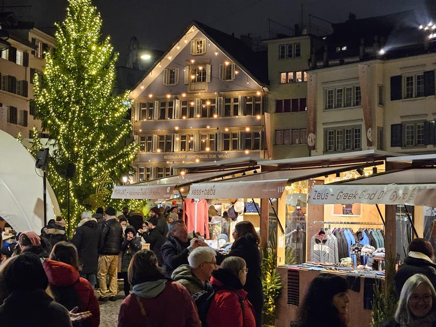 Zurich Christmas Market Tour - Bellevue Square Christmas village: finish strong, then keep going