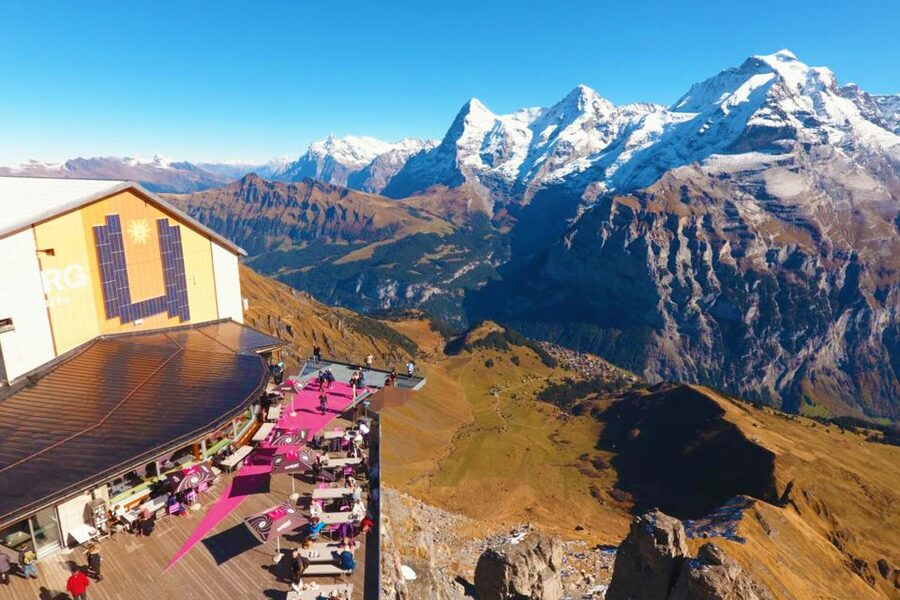Zurich: Day trip to Schilthorn, Thrill Walk, and Bond World - From Zurich Central Bus Station to Schilthorn Peak
