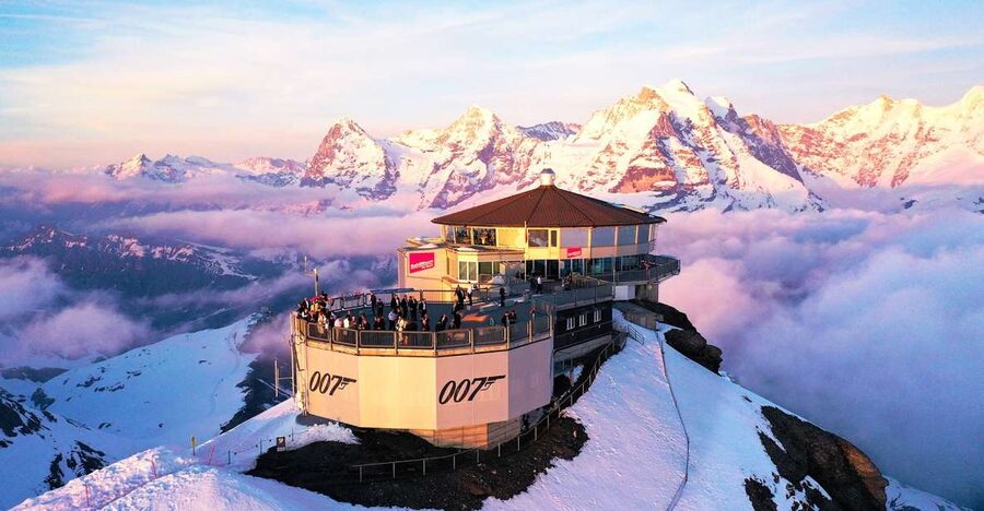 Zurich: Day trip to Schilthorn, Thrill Walk, and Bond World - Schilthorn cable car and the 2,970 m view that does the heavy lifting
